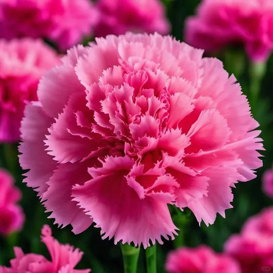 Carnation flower seeds for home garden Hybrid carnation Double petal Balcony Mixed color Flower pots Garden Easy to grow Home plant Outdoor Flowering Seeds balcony India (60, Carnation Flower Seeds)